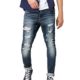 Amazon-Marke: find. Skinny Jeans Herren Distressed-Look mittelhoher Bund