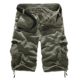 Vertvie Herren Cargo Shorts Vintage Bermuda Short Kurze Hose aus 100% Baumwolle Strandhose Knielang Arbeitshose Kurze…